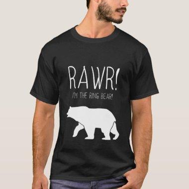 Kids I'm The Ring Bear Funny Kids Ring Bearer Marr T-Shirt