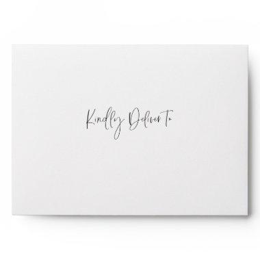 Kindly Deliver To Chic Calligraphy Envelope