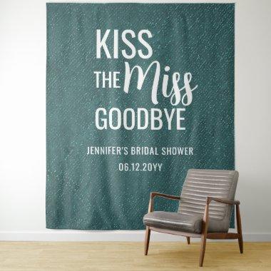 Kiss Miss Goodbye Green  Backdrop