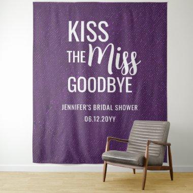 Kiss Miss Goodbye Purple  Backdrop