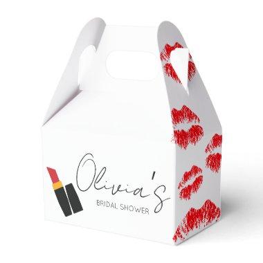 Kiss the miss goodbye bridal shower favor boxes