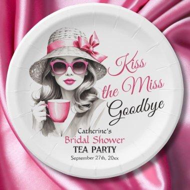 Kiss The Miss Goodbye  Tea Party Paper Plates
