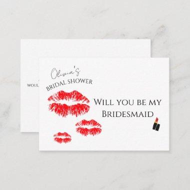Kiss the miss goodbye bridesmaid proposal note Invitations
