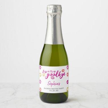 Kiss The Miss Goodbye Mini Sparkling Wine Label