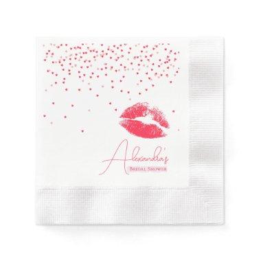 Kiss the Miss Goodbye Party Bridal Shower Napkins