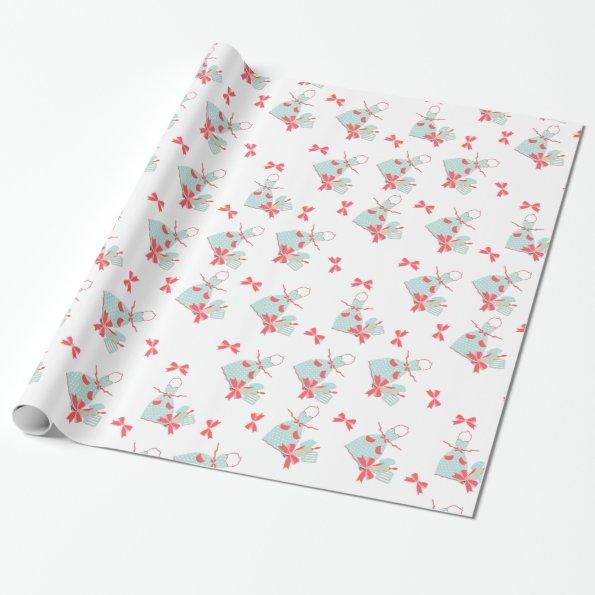 Kitchen Apron and Utensils Wrapping Paper