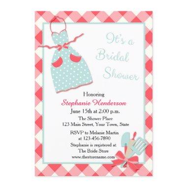 Kitchen, Apron, Red Gingham