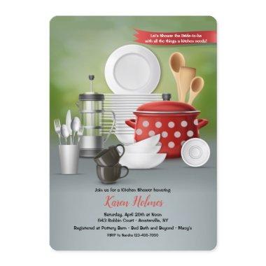 Kitchen Bridal Shower Invitations