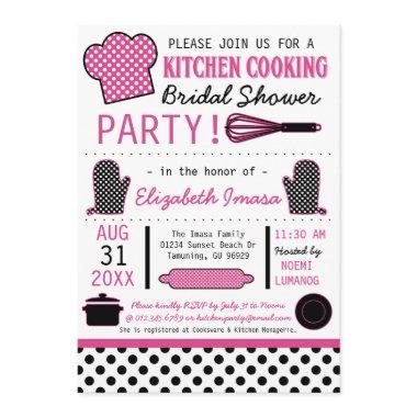 Kitchen Cooking Bridal Shower Party Invitations