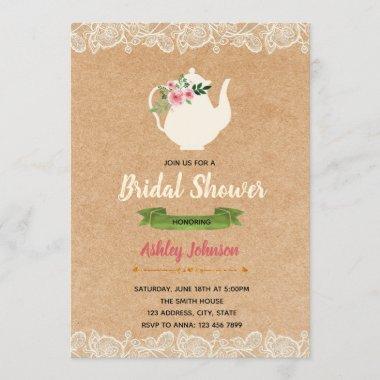 Kitchen tea bridal shower Invitations