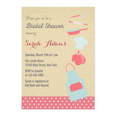 Kitchen Tools Bridal Shower Invitations