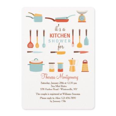 Kitchen Tools Shower Invitations