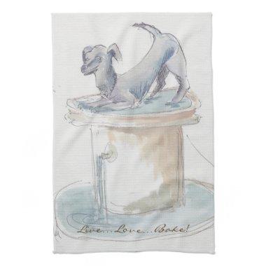 Kitchen Towel "Dog/London"
