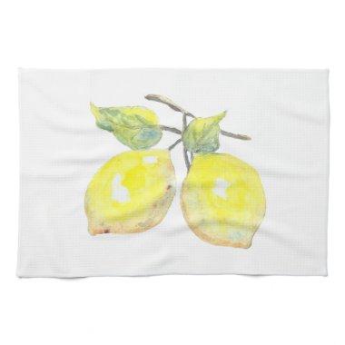 Kitchen Towels With Yellow Lemons