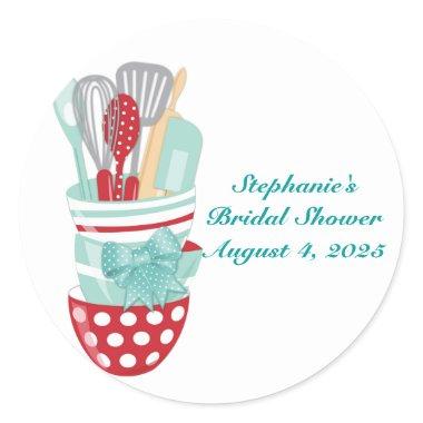 Kitchen Utensils Classic Round Sticker