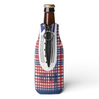 Kitsch Country Wedding Groom Party Bottle Cooler
