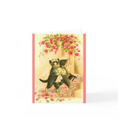 kitten newlyweds Invitations