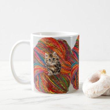 Kitten Yarn Mug