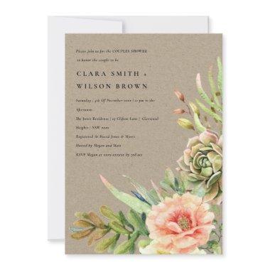 KRAFT DESERT SUCCULENT CACTI FOLIAGE COUPLE SHOWER