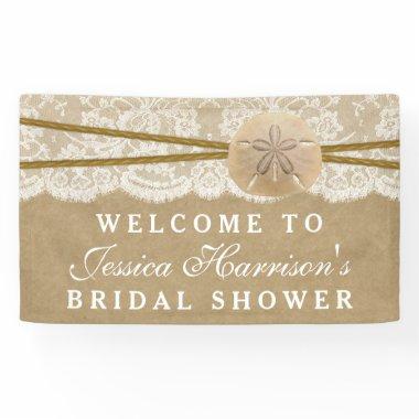 Kraft, Lace & Sand Dollar Beach  Banner