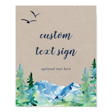 Kraft Mountain  & Gifts Custom Text Sign