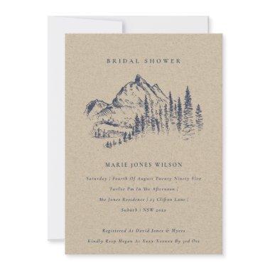 Kraft Pine Mountain Sketch  Invite