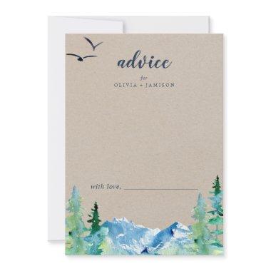 Kraft Rocky Mountain Destination Wedding Advice Card