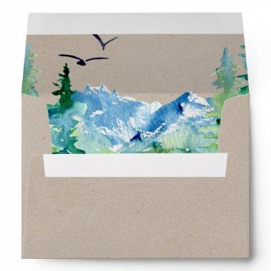 Kraft Rocky Mountain Destination Wedding Envelope