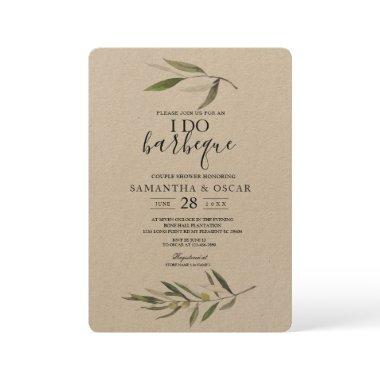 Kraft Watercolor Green Olive Branch