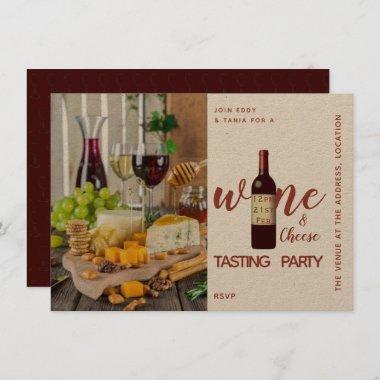 Kraft Wine Cheese Tasting Party Invitations Foody