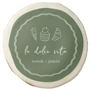 "La Dolce Vita" Handwritten  Sugar Cookie