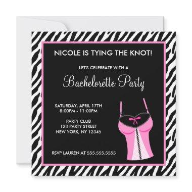 Ladies Night Bachelorette Party Invitations