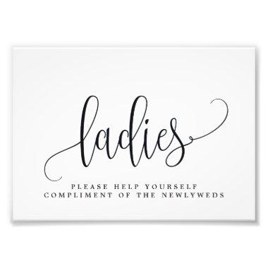 Ladies Wedding Bathroom Sign Choose Your Size