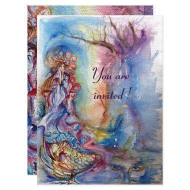 LADY OF LAKE , vibrant blue pink