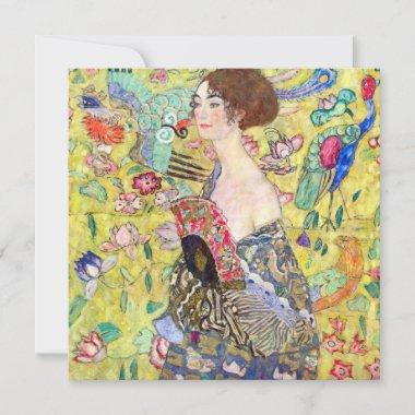 Lady with Fan by Gustav Klimt, Bridal Shower Invitations