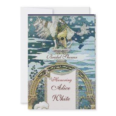 LADY WITH UNICORN  PARTY Blue White