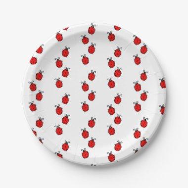 Ladybug Birthday Party Shower Paper Plates