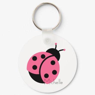 Ladybug Personalized Keychain