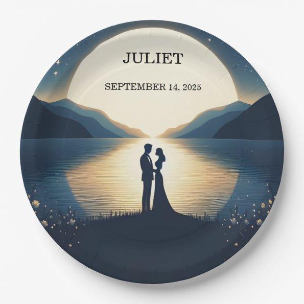 Lakeside Mountain Fun Nature Lake  Paper Plates