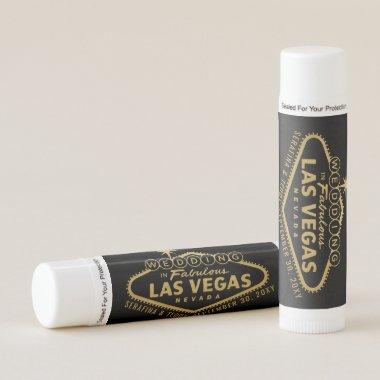 Las Vegas Destination Wedding Bridal Shower Favor Lip Balm