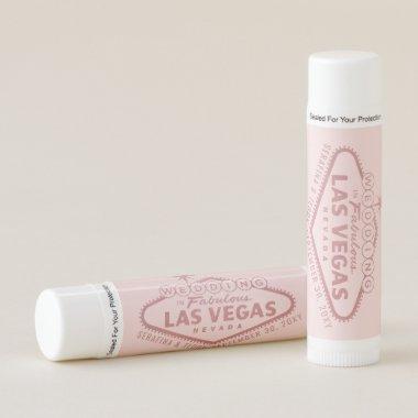 Las Vegas Destination Wedding Shower Pink Favor Lip Balm
