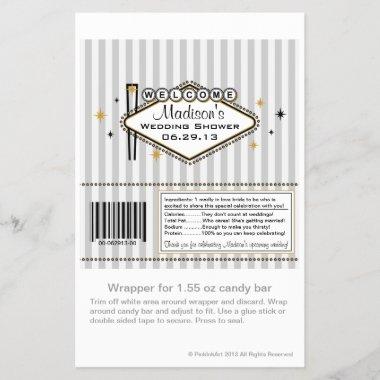 Las Vegas Wedding Candy Wrapper