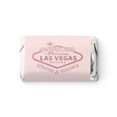 Las Vegas Wedding Rose Gold Pink  Hershey's Miniatures