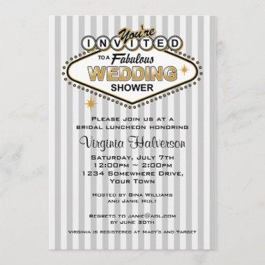 Las Vegas Wedding Shower Invitations