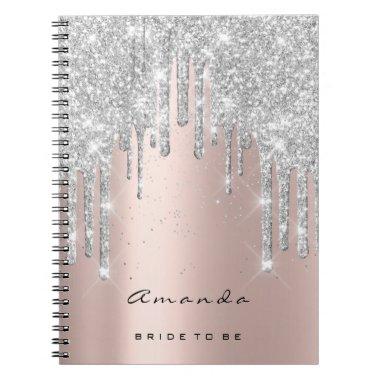 Lashes Confetti Makeup Bridal Gray Rose Spark Notebook