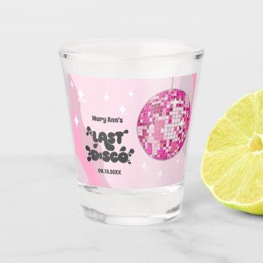 Last Disco Retro Groovy Bachelorette Party Favor Shot Glass