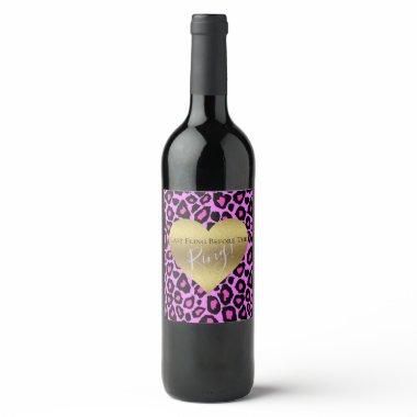 Last Fling Before The Ring  Party Wine Label