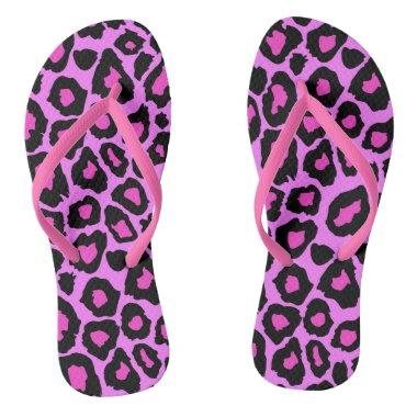 Last Fling Before The Ring Celebration Leopard Flip Flops