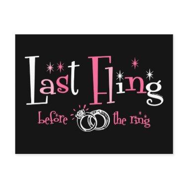 Last Fling Before The Ring Post