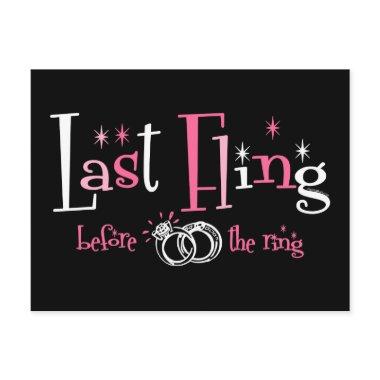 Last Fling Before The Ring PostInvitations